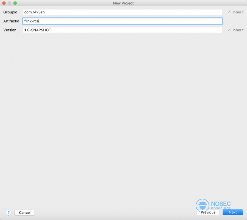 设置项目`GroupId`以及`ArtifactId`